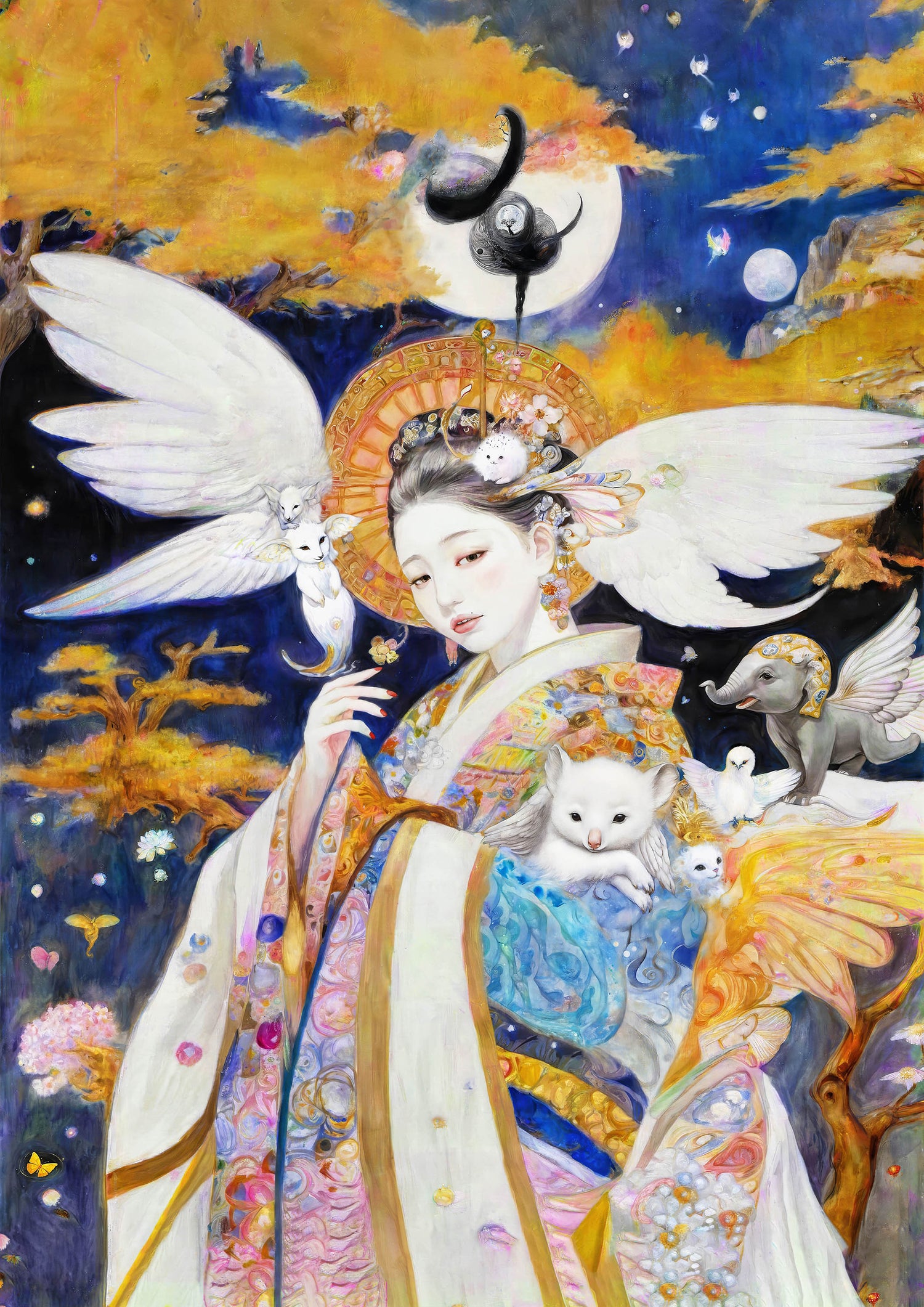 A Celestial Princess in the Autumn Twilight