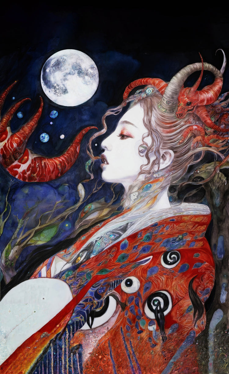 A Celestial Sorceress in the Moonlit Realm
