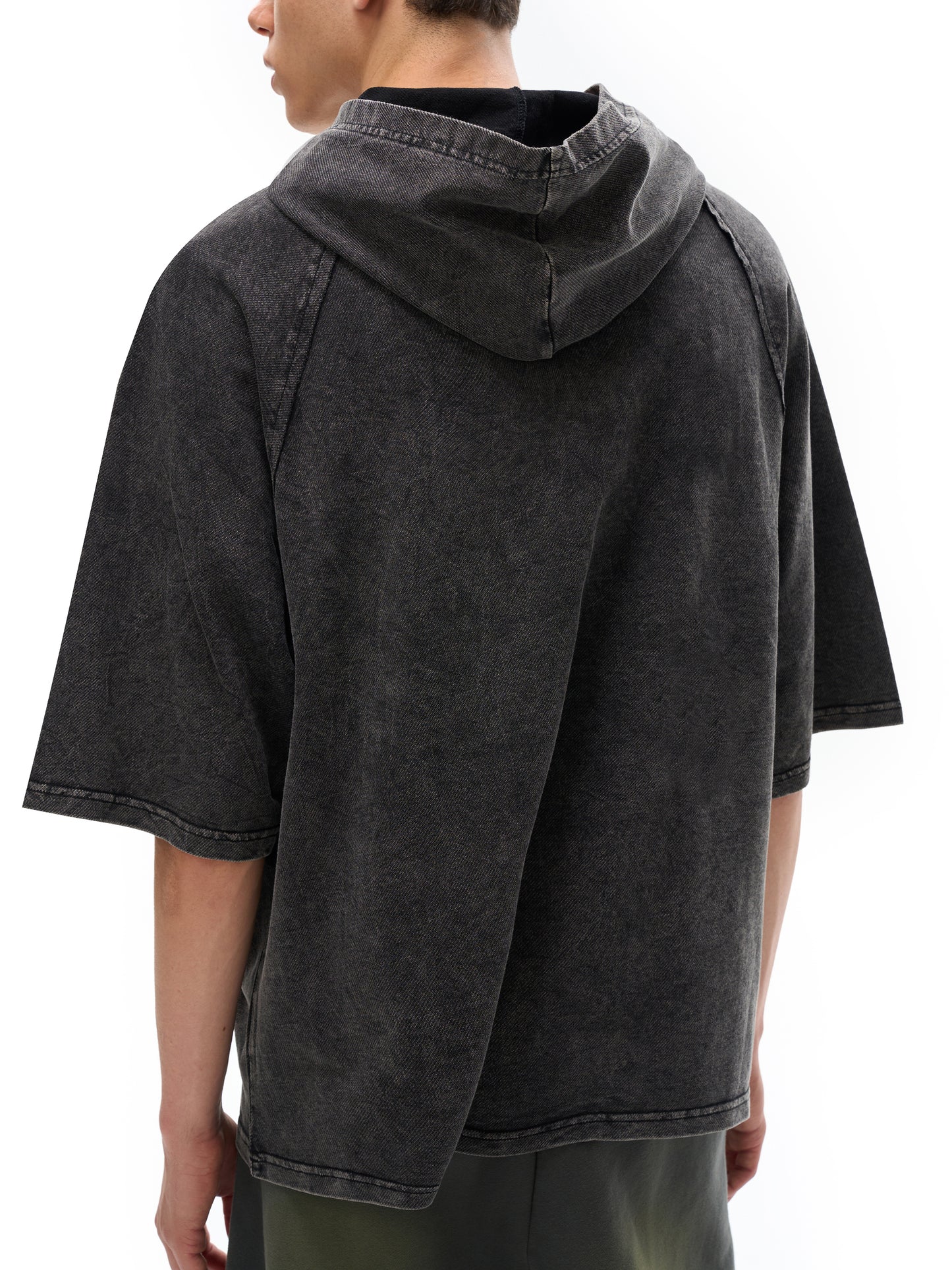Curse of Gilded Wealth, Worms of Dark Desire #2 | Snow Washed Hooded Boxy T-Shirt